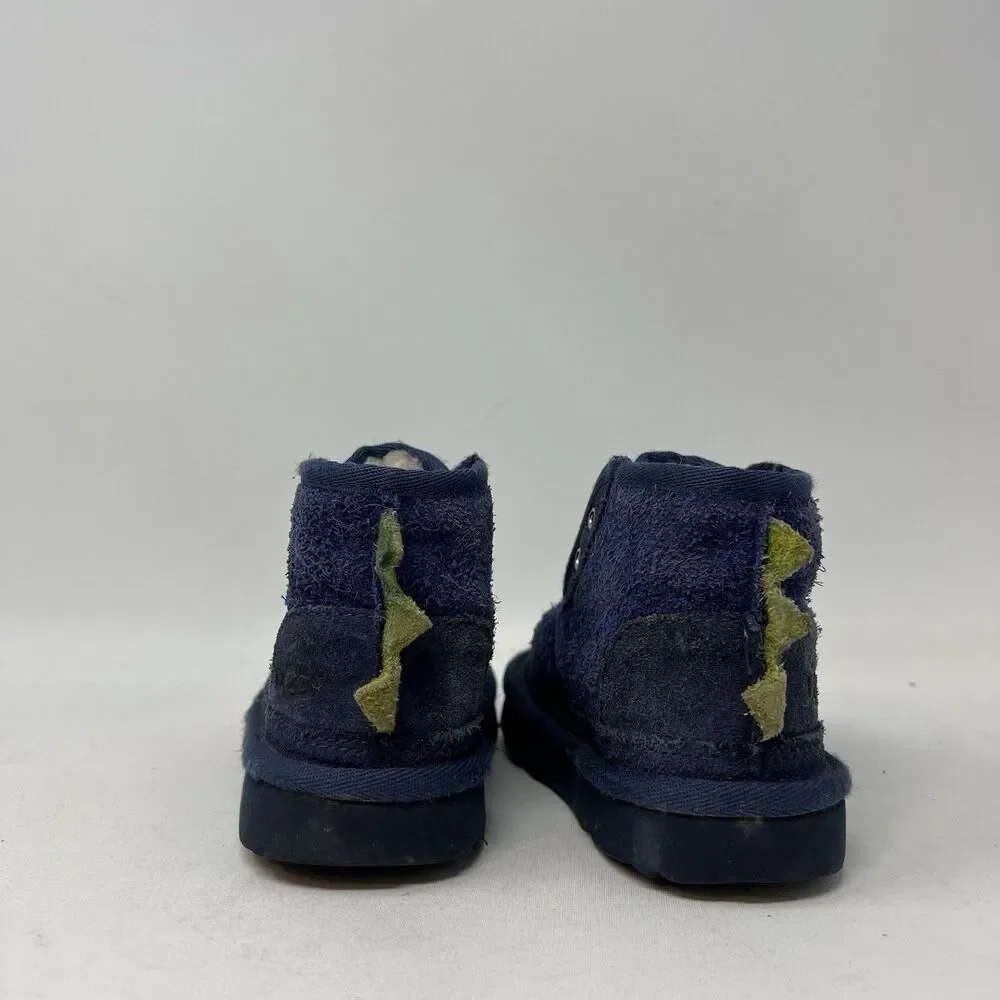 Ugg Australia Kid's sz 6 Dydo Neumel II Dinosaur Navy Blue Boots Toddler Boy